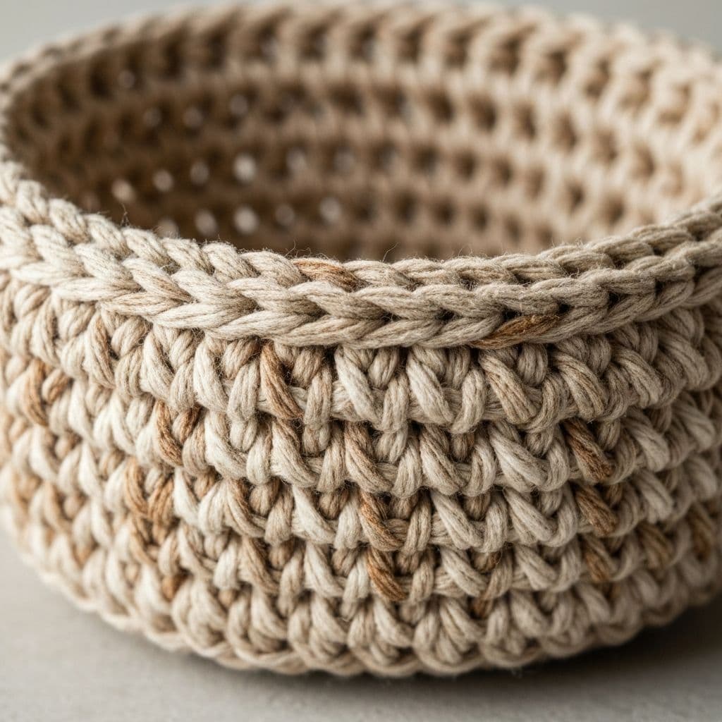 Custom crochet basket