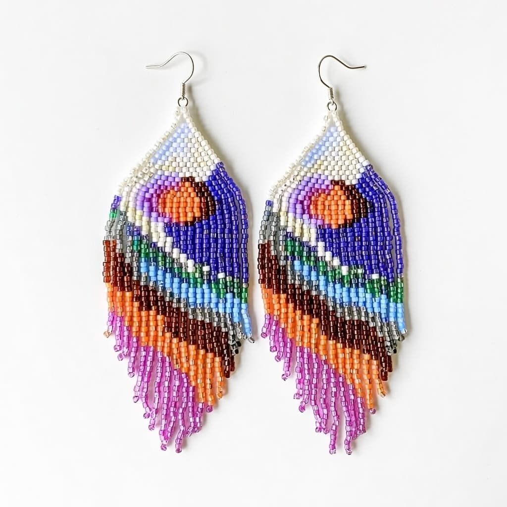 Beaded Drop Earrings