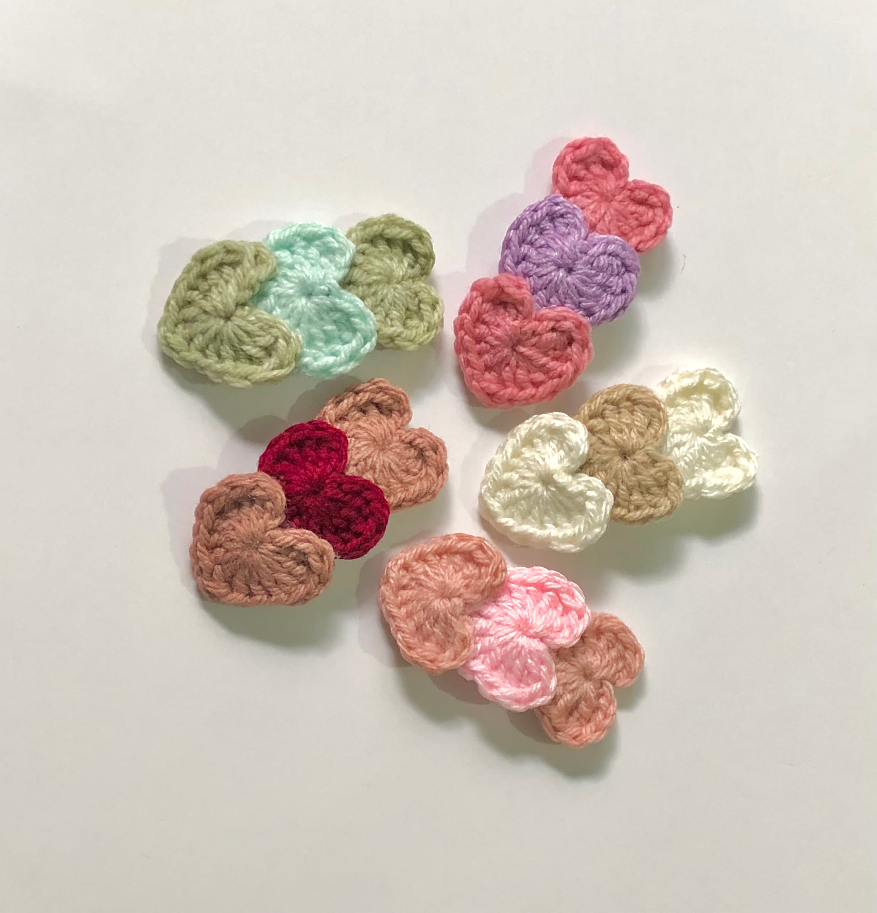 Crochet Heart Hair Pin