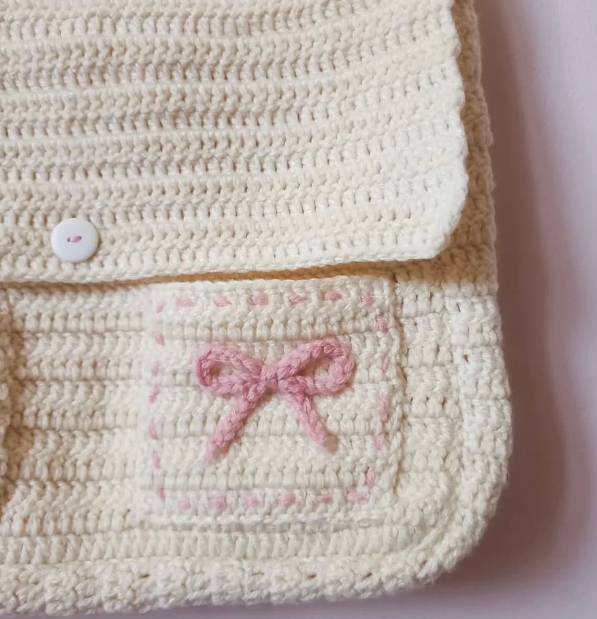 Crochet Messenger Bag