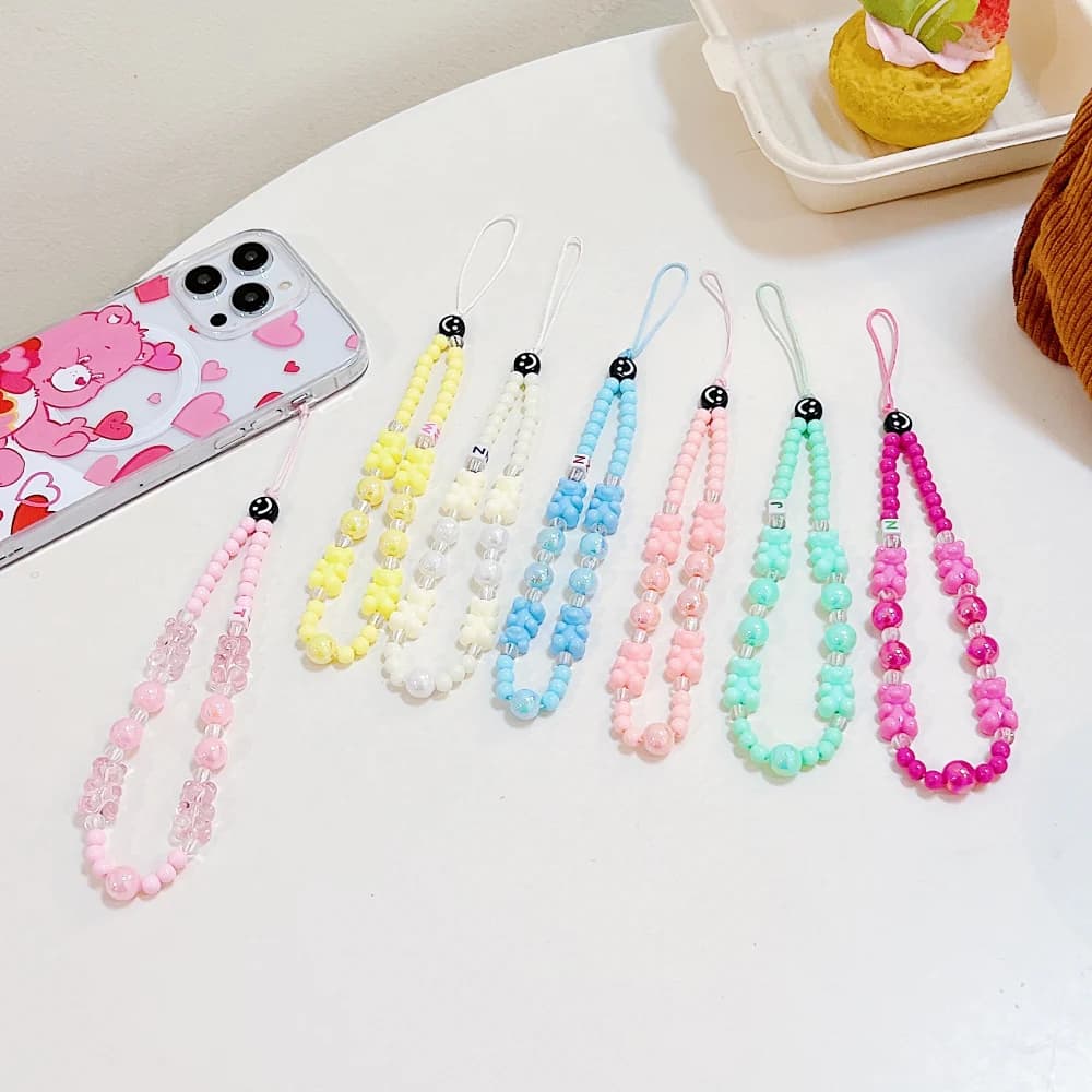 Candy Beaded Phone Charm