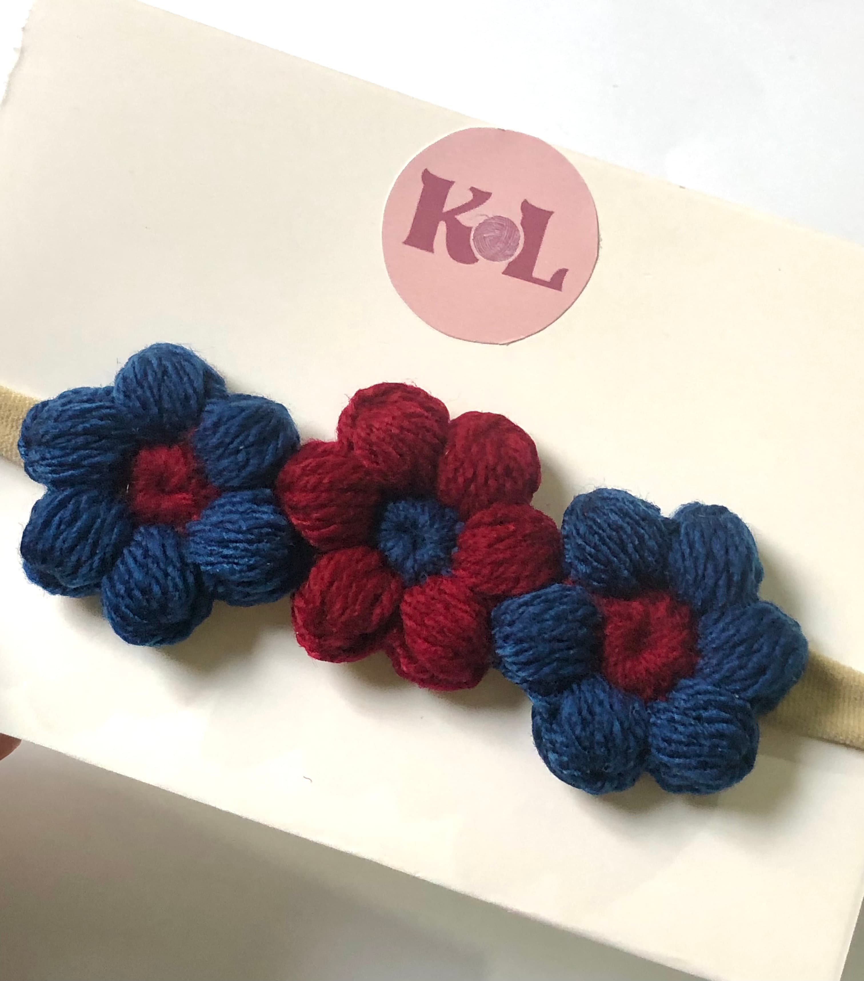 Crochet Flower Hair Band