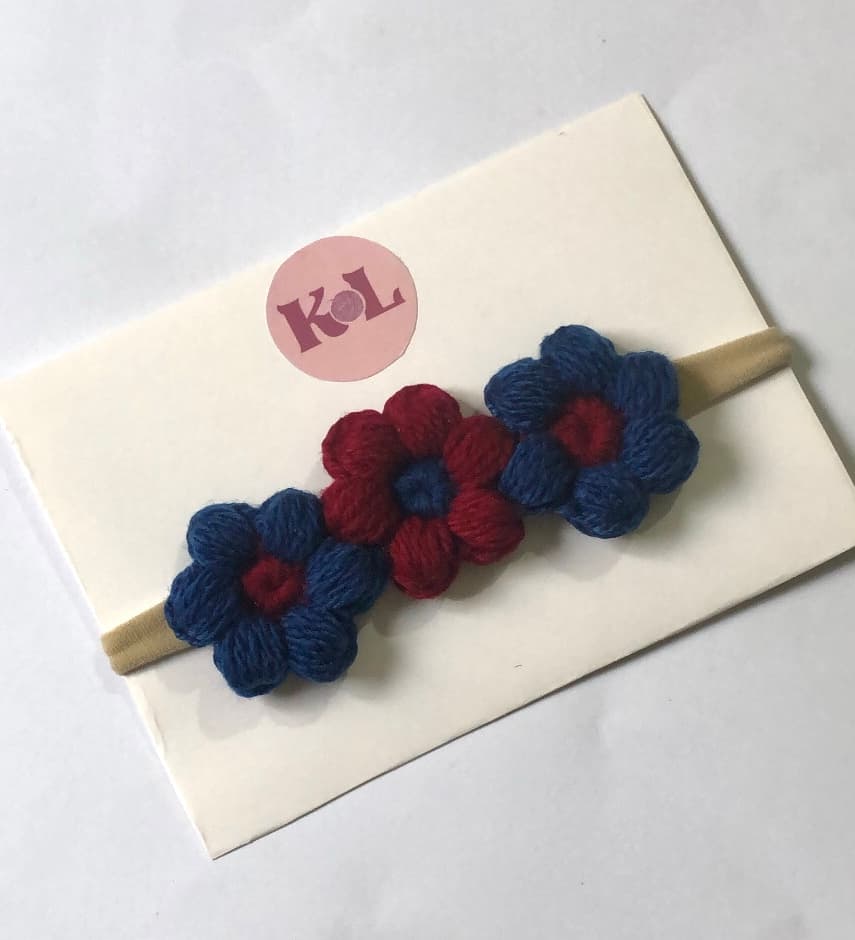 Crochet Flower Hair Band