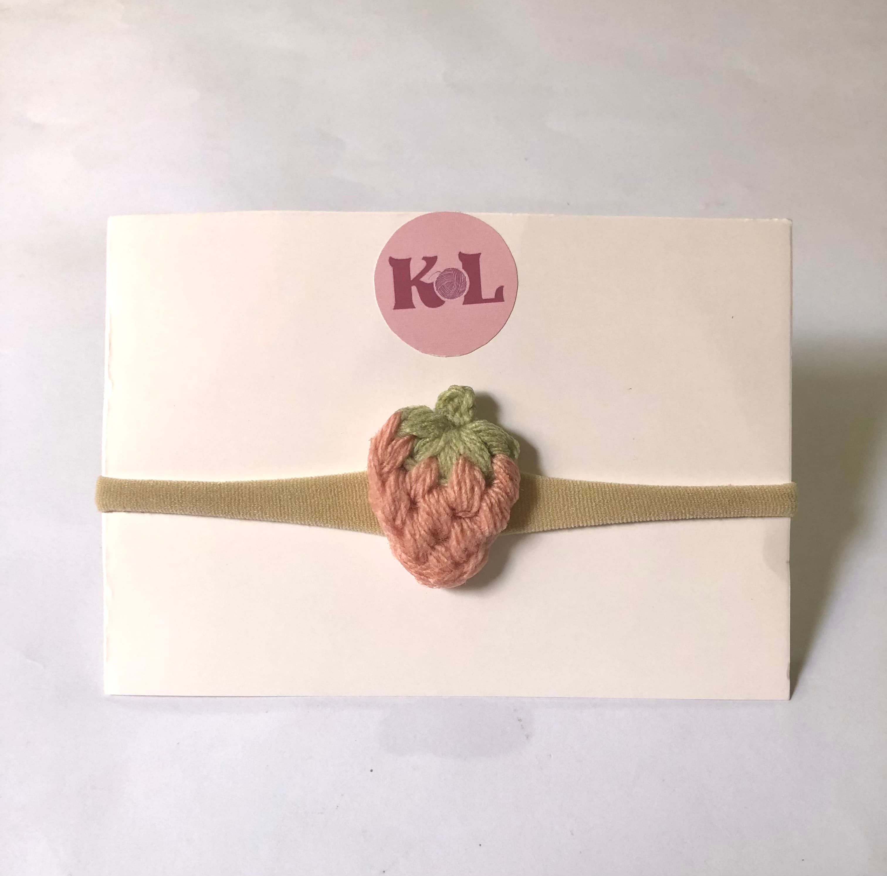 Crochet Strawberry Hair Band