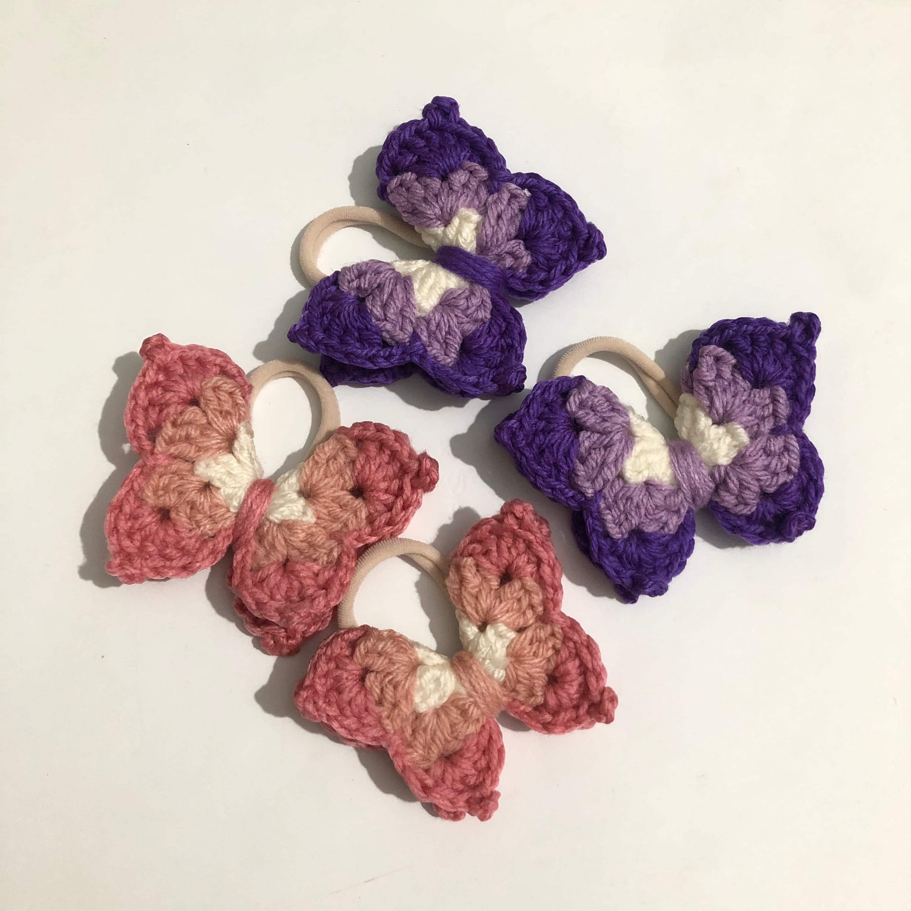 Crochet Butterfly Hair tie