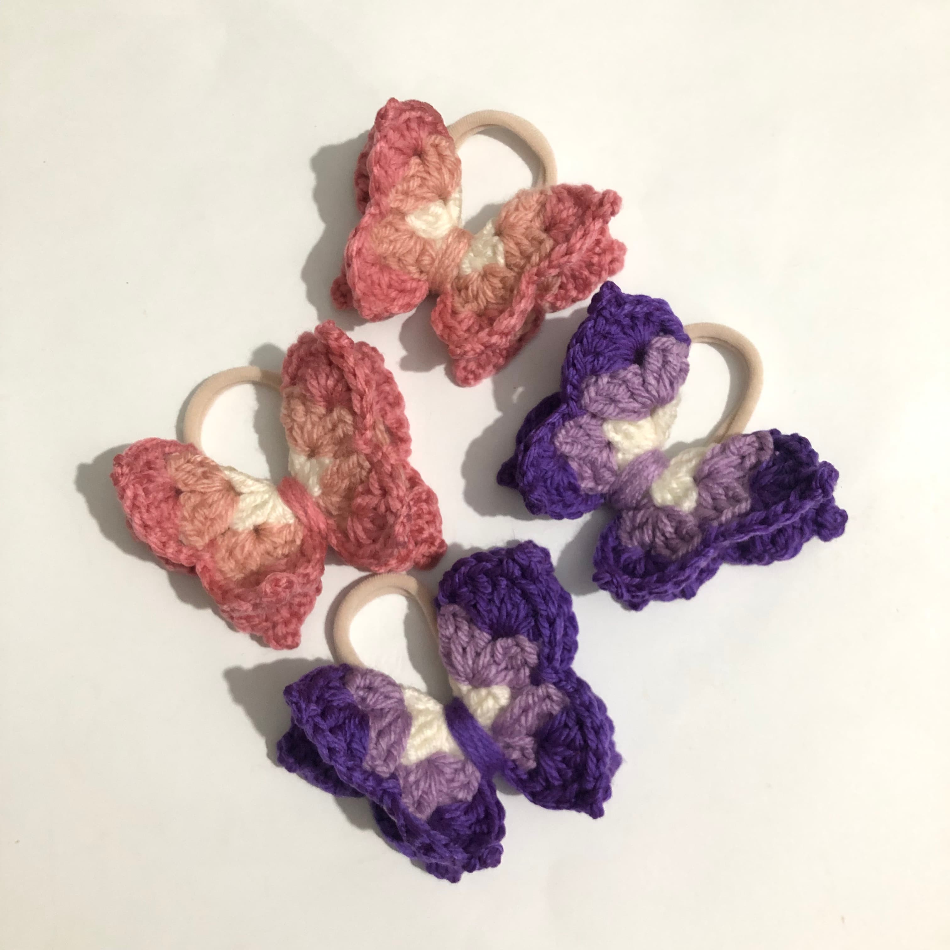 Crochet Butterfly Hair tie