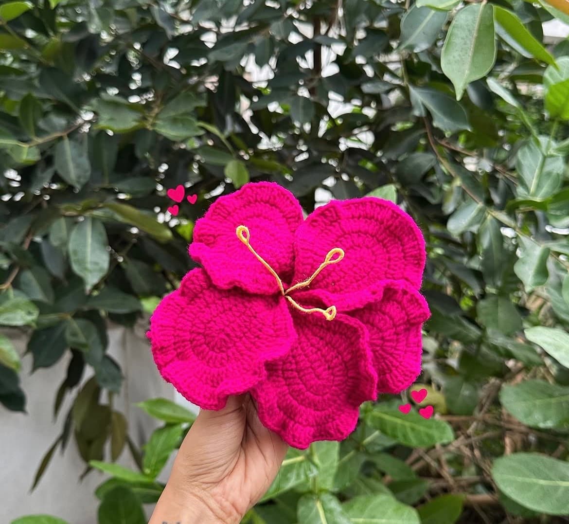 Hibiscus Flower Hair Tie
