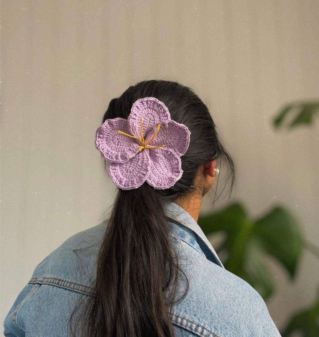 Hibiscus Flower Hair Tie